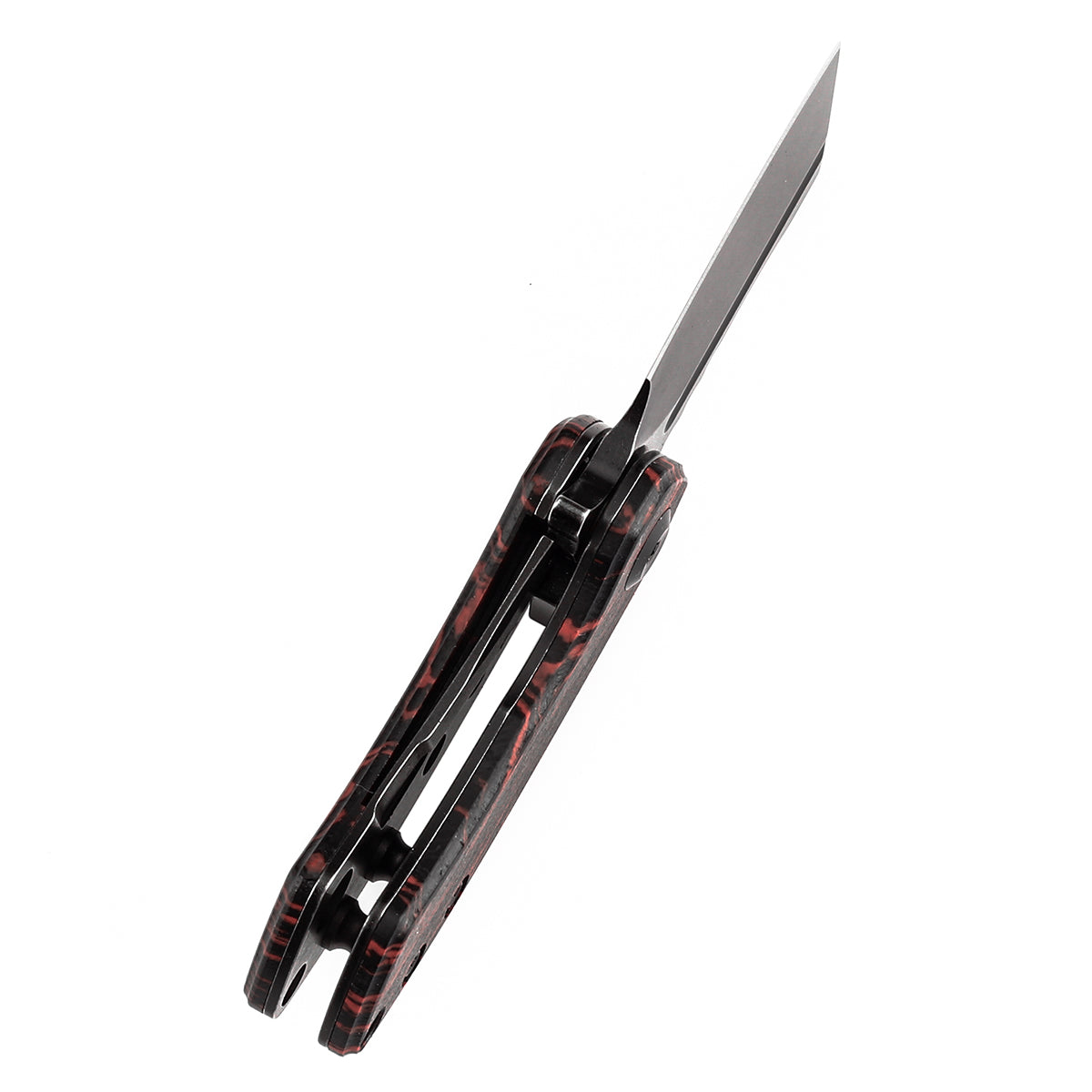 Kansept Mini Korvid K3030S1 blade detail – blackwash CPM S35VN cleaver