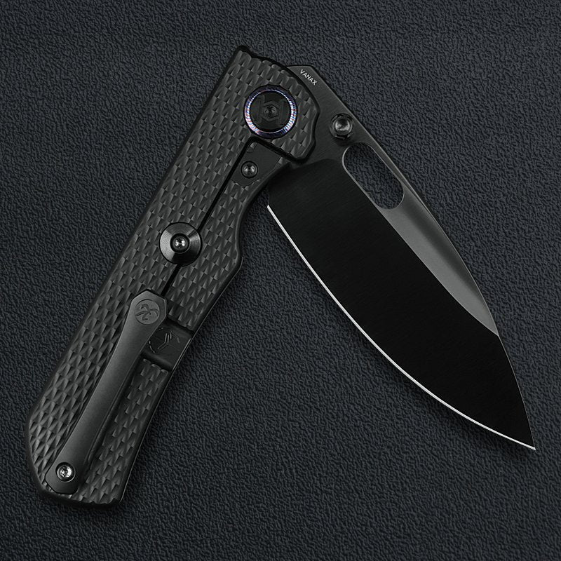 Kunwu Excalibur K709T-4 blade detail – satin DLC coated Vanax steel