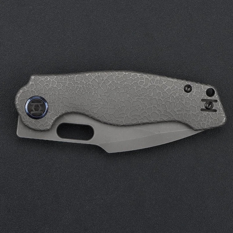 Kunwu Gringo K712T-1S honeydew textured titanium handle