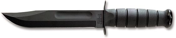 Ka-Bar Full Size Black Fighting / Utility Fixed Blade Knife 1095 Steel