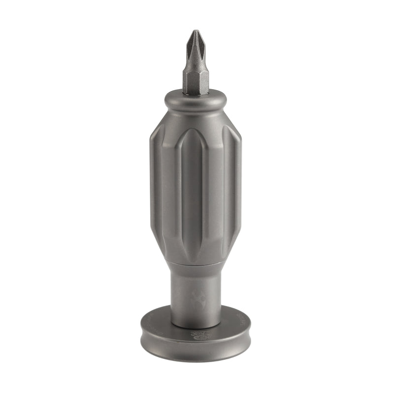 Kansept Drive-R-Saurus G018P1 titanium EDC bit driver with spinner top