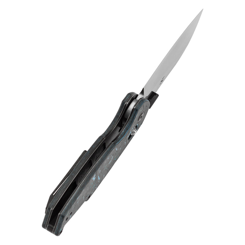Kansept Model 6 K1022V4 – 3.1" CPM S35VN Sheepsfoot Crossbar Lock Knife with Arctic Storm Carbon Fiber Handle