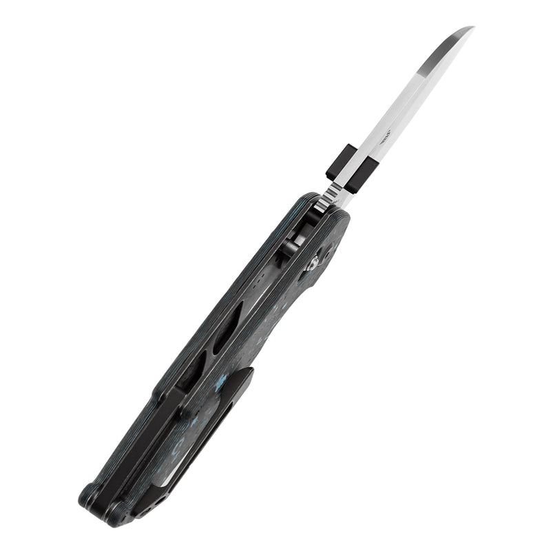 Kansept Model 6 K1022V4 – 3.1" CPM S35VN Sheepsfoot Crossbar Lock Knife with Arctic Storm Carbon Fiber Handle