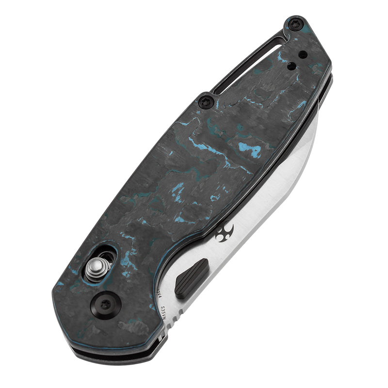 Kansept Model 6 K1022V4 – 3.1" CPM S35VN Sheepsfoot Crossbar Lock Knife with Arctic Storm Carbon Fiber Handle