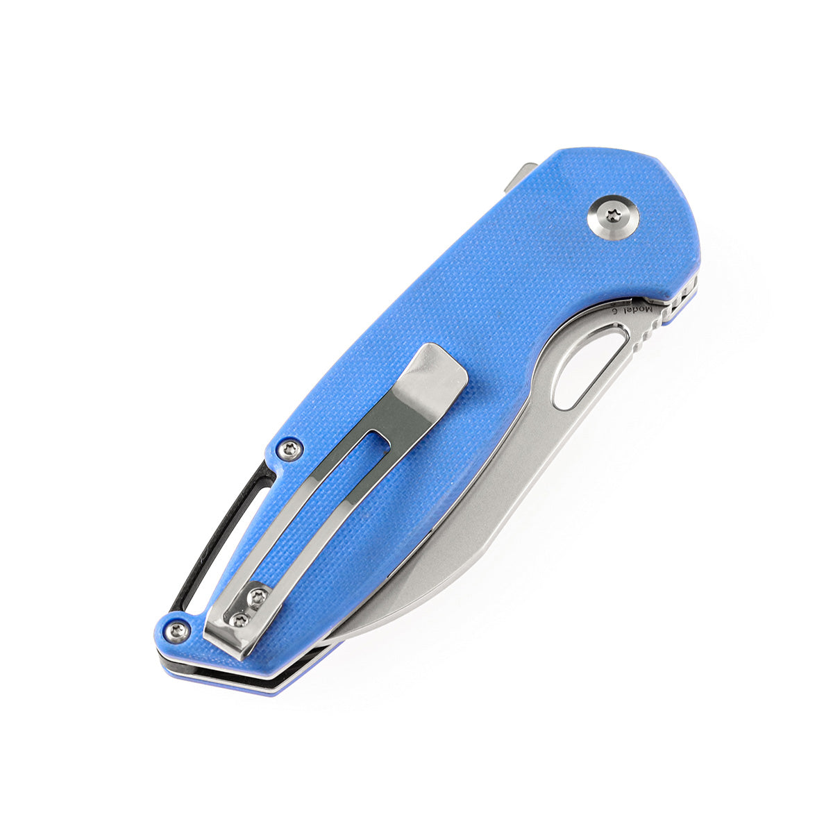 Kansept Model 6 T1022A3 – 3.1" 154CM Wharncliffe Liner Lock Knife with Blue G10 Handle