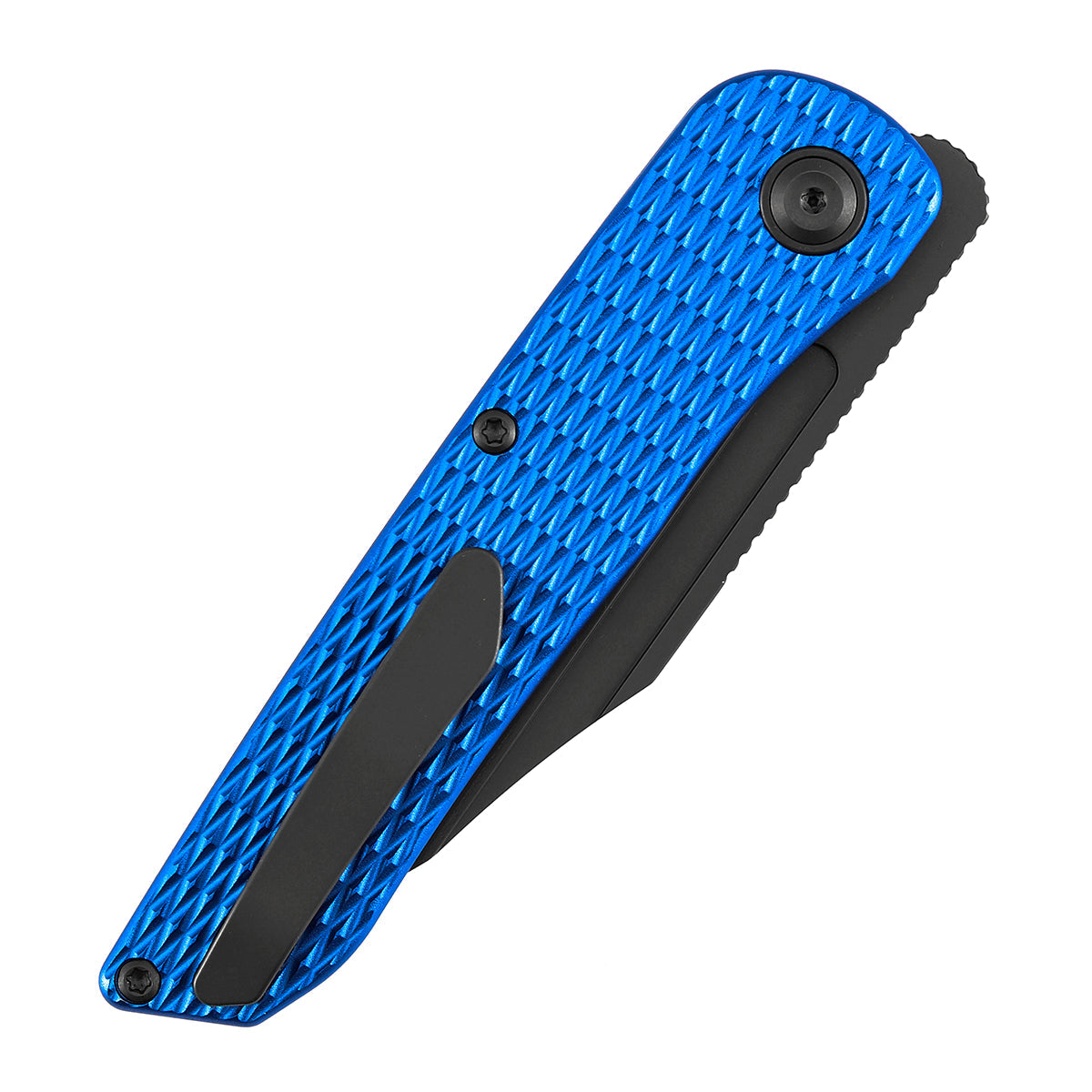 Kansept Nettle T1103A2 – 3.28" 154CM Tanto Liner Lock Knife Blue Anodized Aluminum