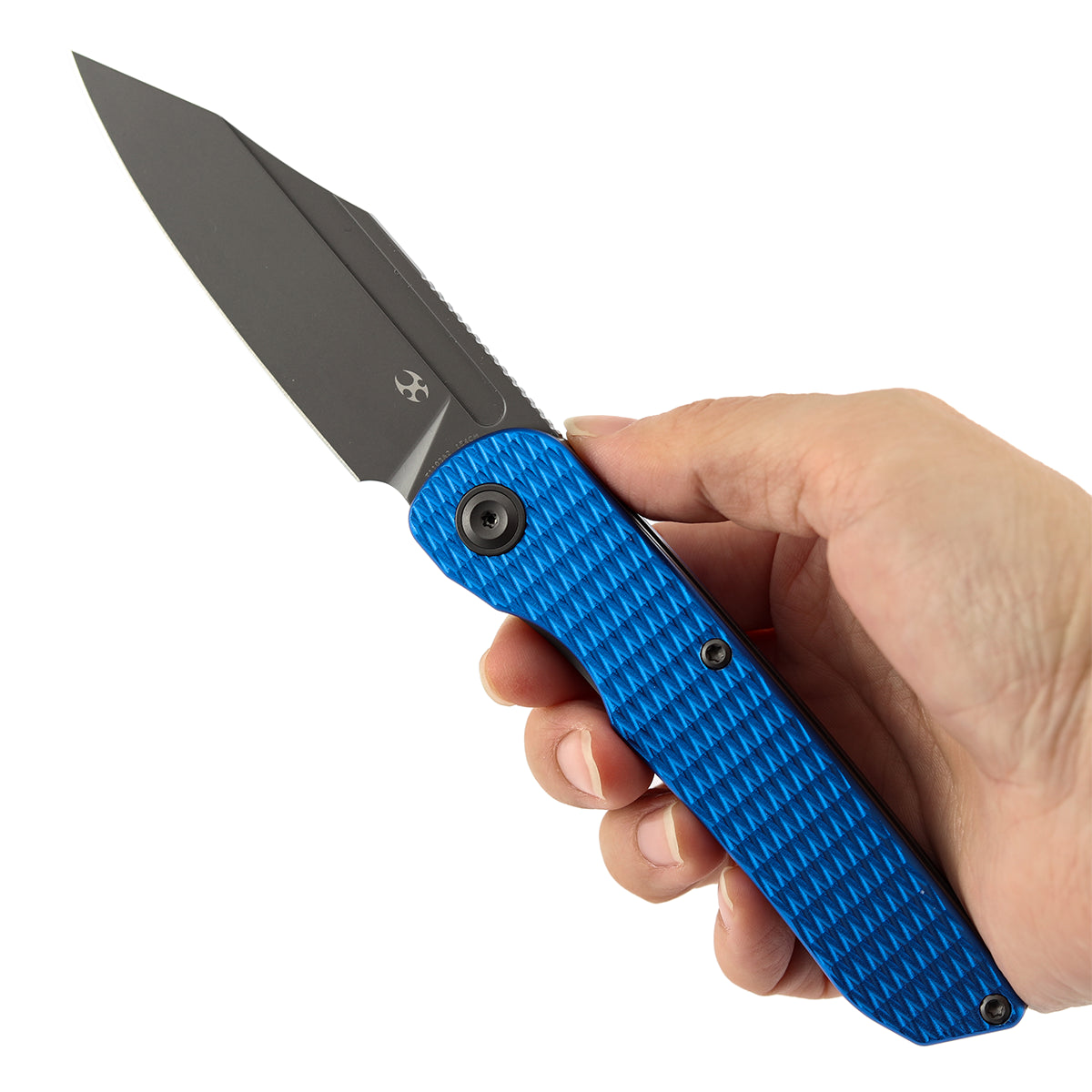 Kansept Nettle T1103A2 – 3.28" 154CM Tanto Liner Lock Knife Blue Anodized Aluminum