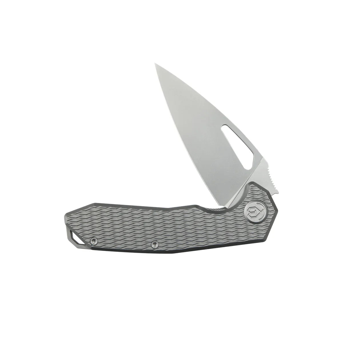 KB Coeus Outdoor Folding Knife 3.11" M390 Spear Point Blade Gray Titanium Handle KB286C