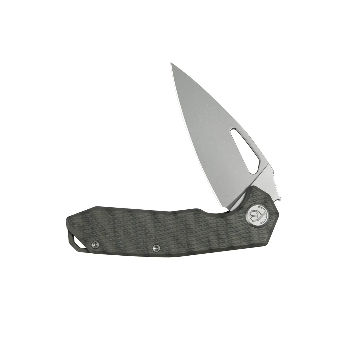 KB Coeus Outdoor Folding Knife 3.11" M390 Spear Point Blade Flame Titanium Handle KB286D