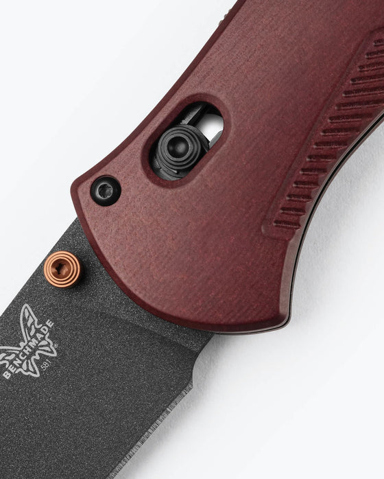 Benchmade Barrage 581BK-04 blade detail – CPM-S30V Cerakote drop point