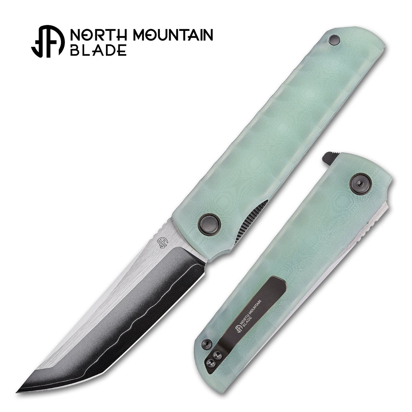 North Mountain Blade Kick Stop Chop Plus KickStopChopPlus-DT desert tan G10 handle scales