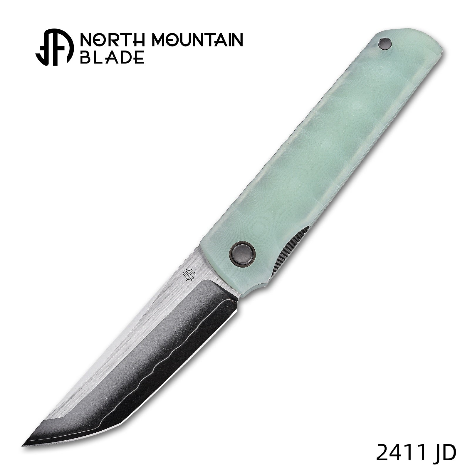 North Mountain Blade Kick Stop Chop Plus KickStopChopPlus-DT front view – 3.62" SLD-Magic tanto folding knife