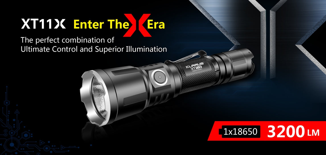 Klarus XT11X 3200 Lumen Tactical Flashlight CREE XHP70.2 P2 LED