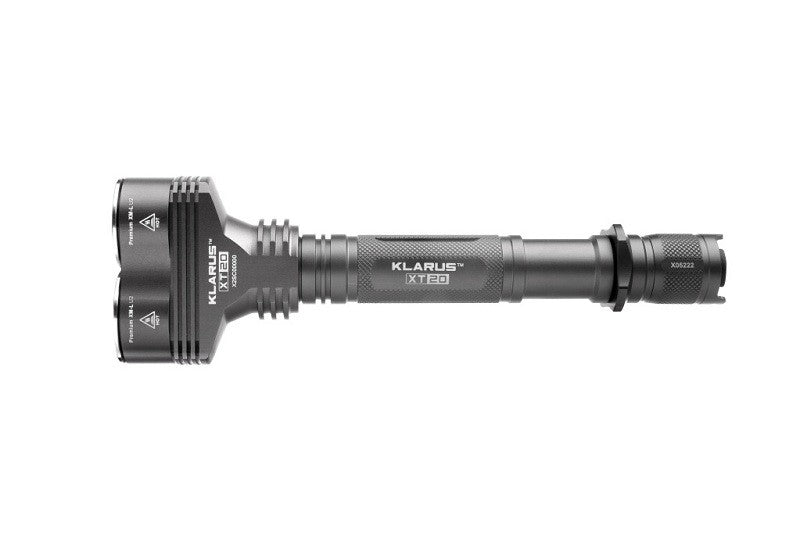 Klarus XT20 + BK20AB Kit - Dual Head XM-L 1200 Lumen LED Flashlight and Bike Light