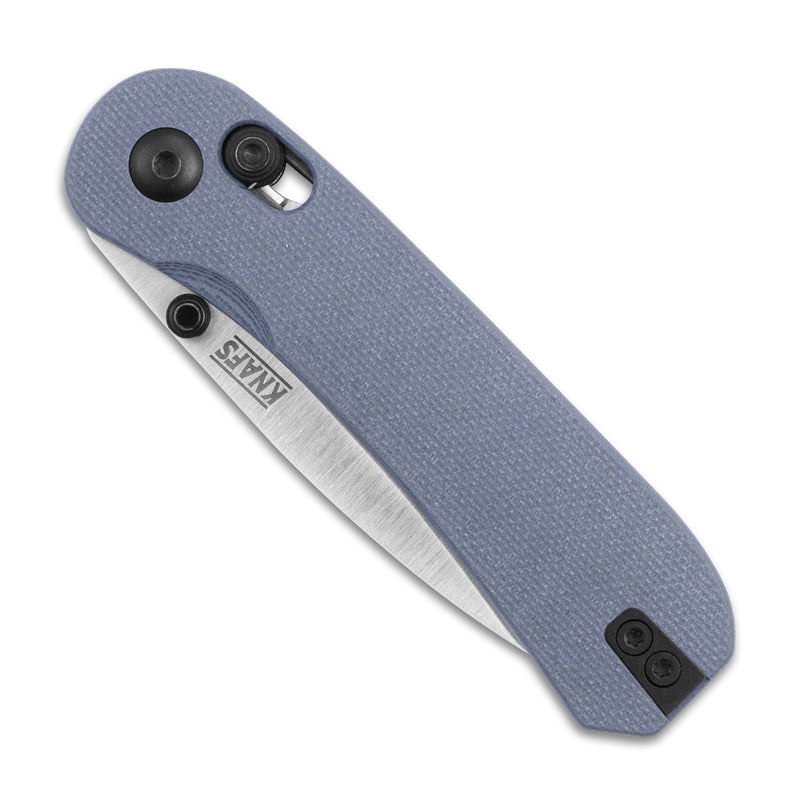 Knafs Lander 3 KNAFS-00275 – 2.75" S35VN Drop Point Pocket Knife with Horizon Blue G10 & Clutch Lock