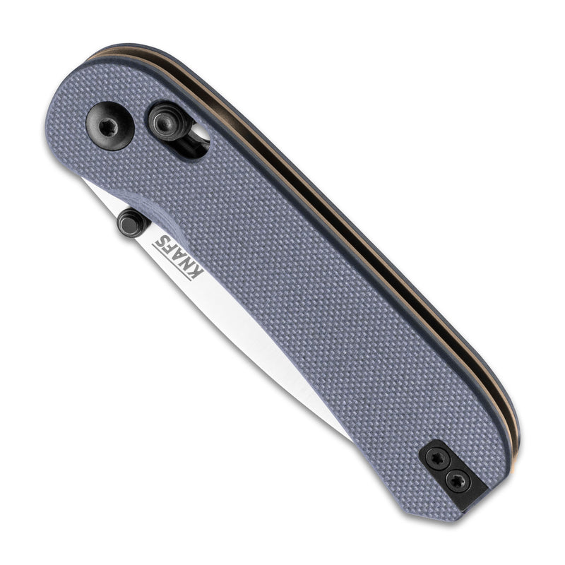 Knafs Lander 3 KNAFS-00275 – 2.75" S35VN Drop Point Pocket Knife with Horizon Blue G10 & Clutch Lock