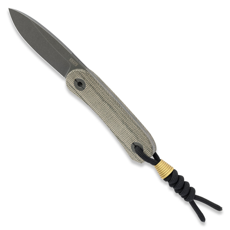 Knafs Lander 4 Fixed Blade KNAFS-00394 – 14C28N Drop Point Knife with Moondust Micarta