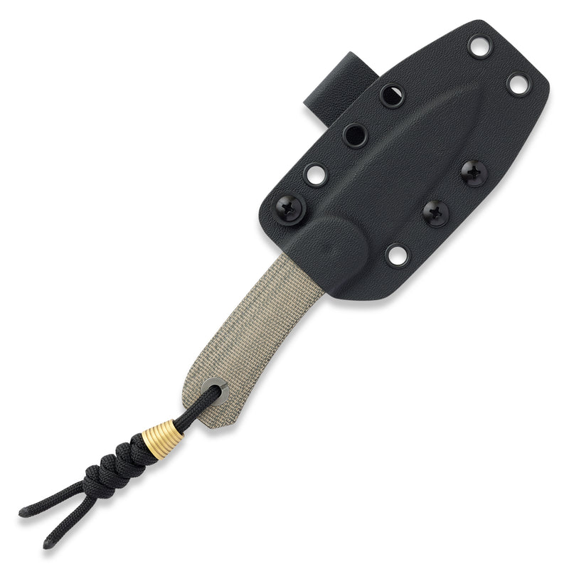 Knafs Lander 4 Fixed Blade KNAFS-00394 – 14C28N Drop Point Knife with Moondust Micarta