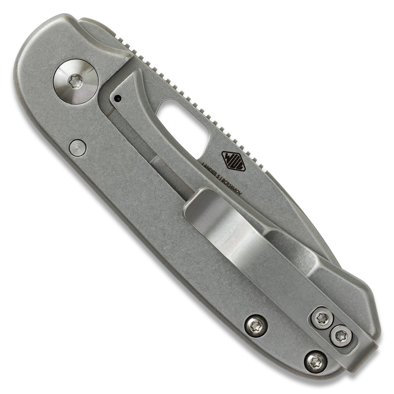 Knafs Lander 5 KNAFS-00396 2.13" 8Cr14MoV Valentine's Engraved Gray Stonewash