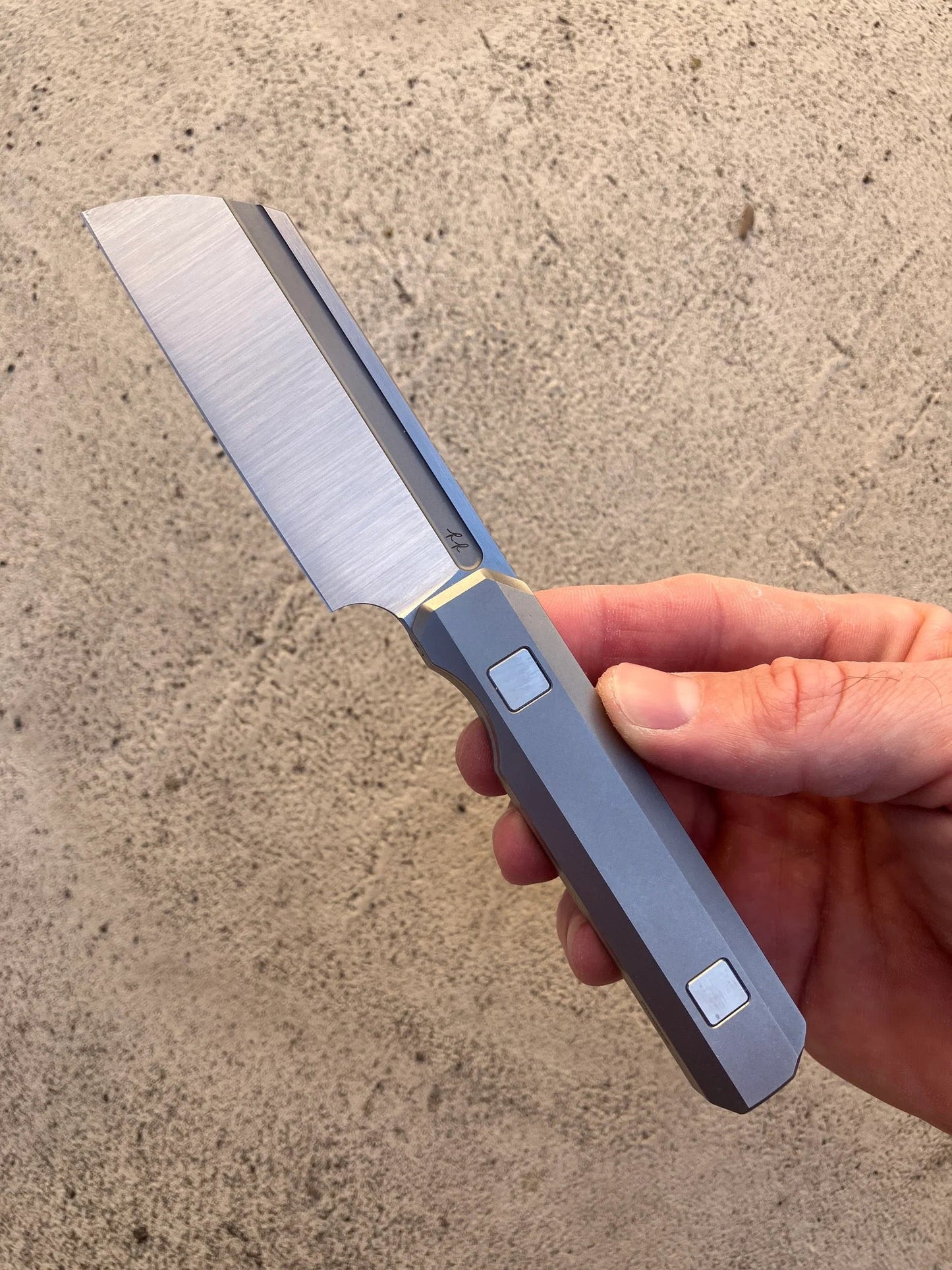 Knife Standards RR Station Fixed 'Ti' – Vanax SuperClean, Titanium Handle