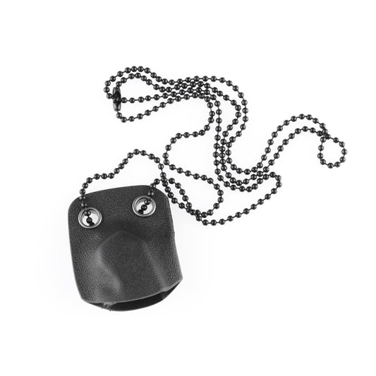 Kansept Kydex Sheath for Mini Korvid KS3030 neck-carry Kydex sheath with black bead necklace