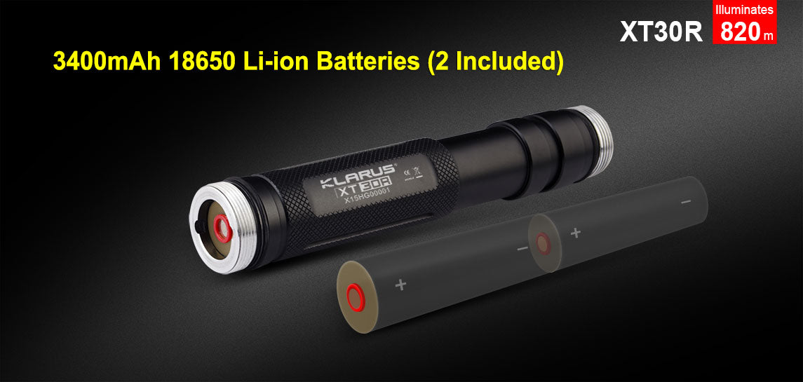 Klarus XT30R 2 x 18650 CREE XHP35 HI D4 1800 Lumen LED Flashlight