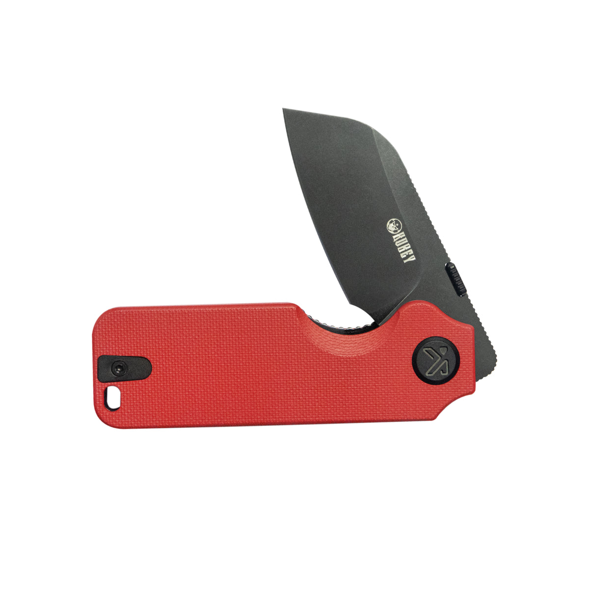Kubey Boxer Folding Knife 3.1" 14C28N Sheepsfoot Blade Red G10 Handle KU407D