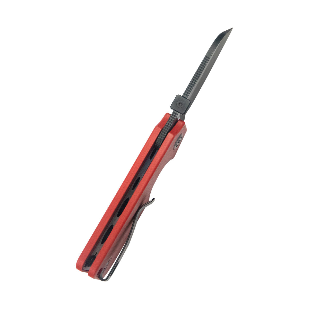 Kubey Boxer Folding Knife 3.1" 14C28N Sheepsfoot Blade Red G10 Handle KU407D