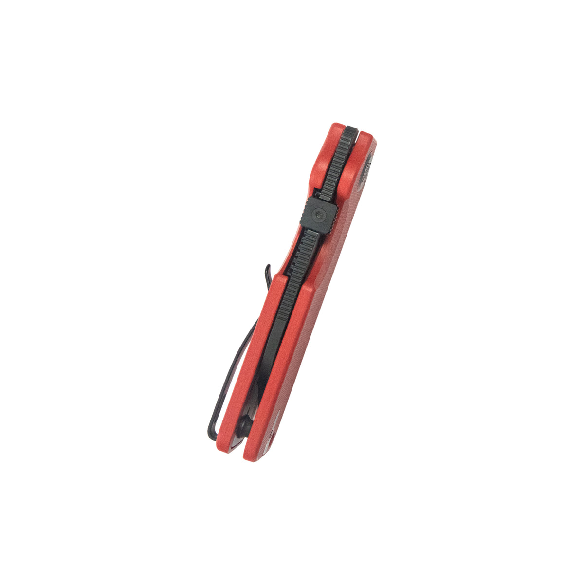 Kubey Boxer Folding Knife 3.1" 14C28N Sheepsfoot Blade Red G10 Handle KU407D