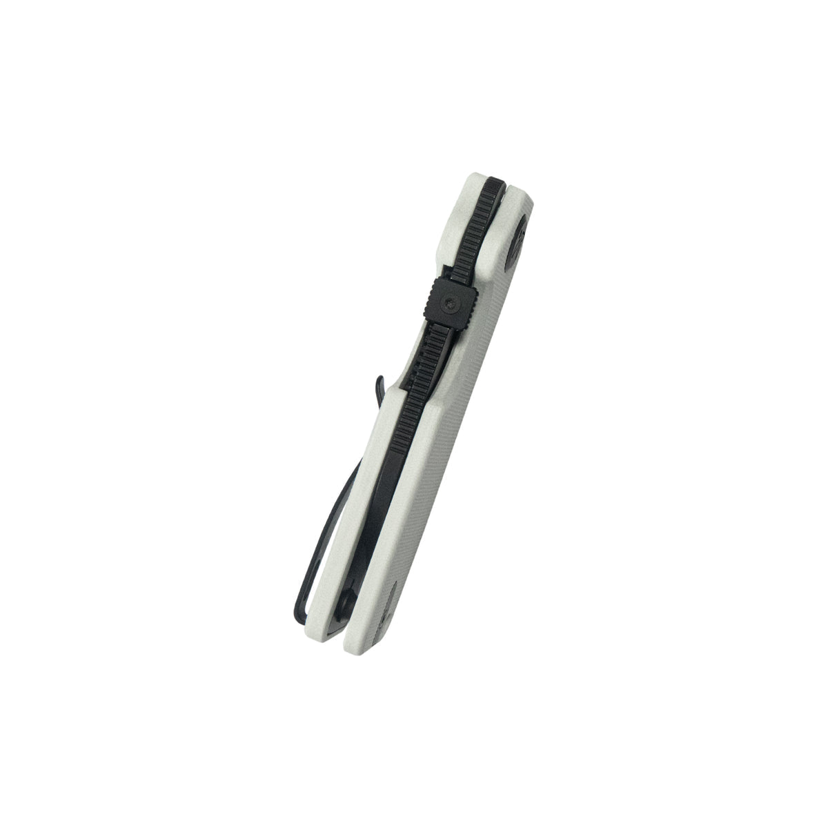 Kubey Boxer Folding Knife 3.1" 14C28N Sheepsfoot Blade White G10 Handle KU407E