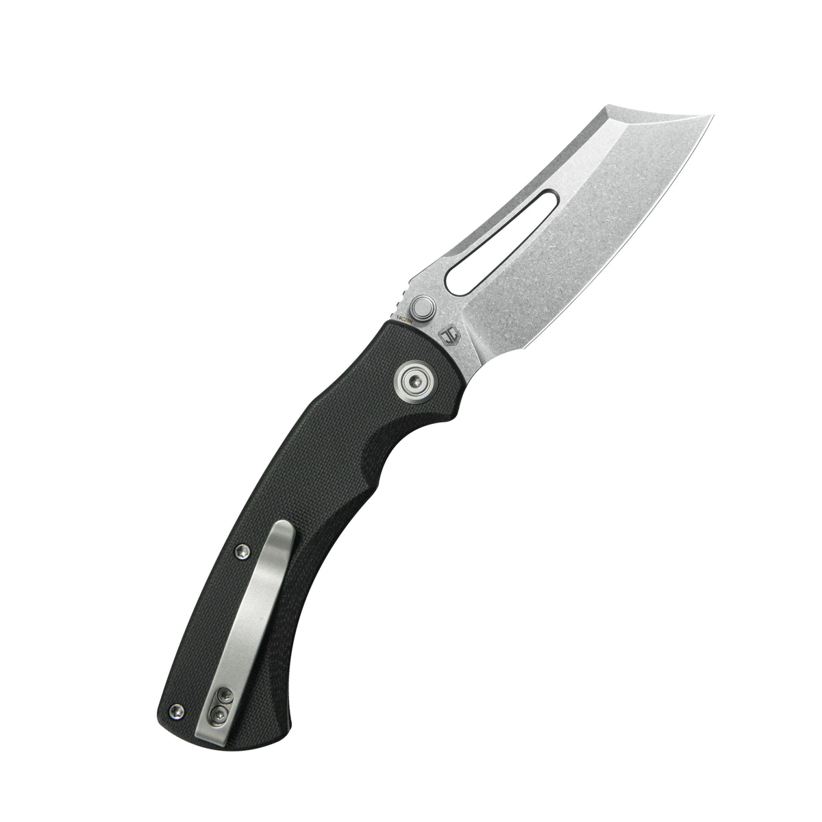 Kubey Dheo EDC Folding Knife Black G10 Handle 3.15" Beadblast 14C28N KU378A