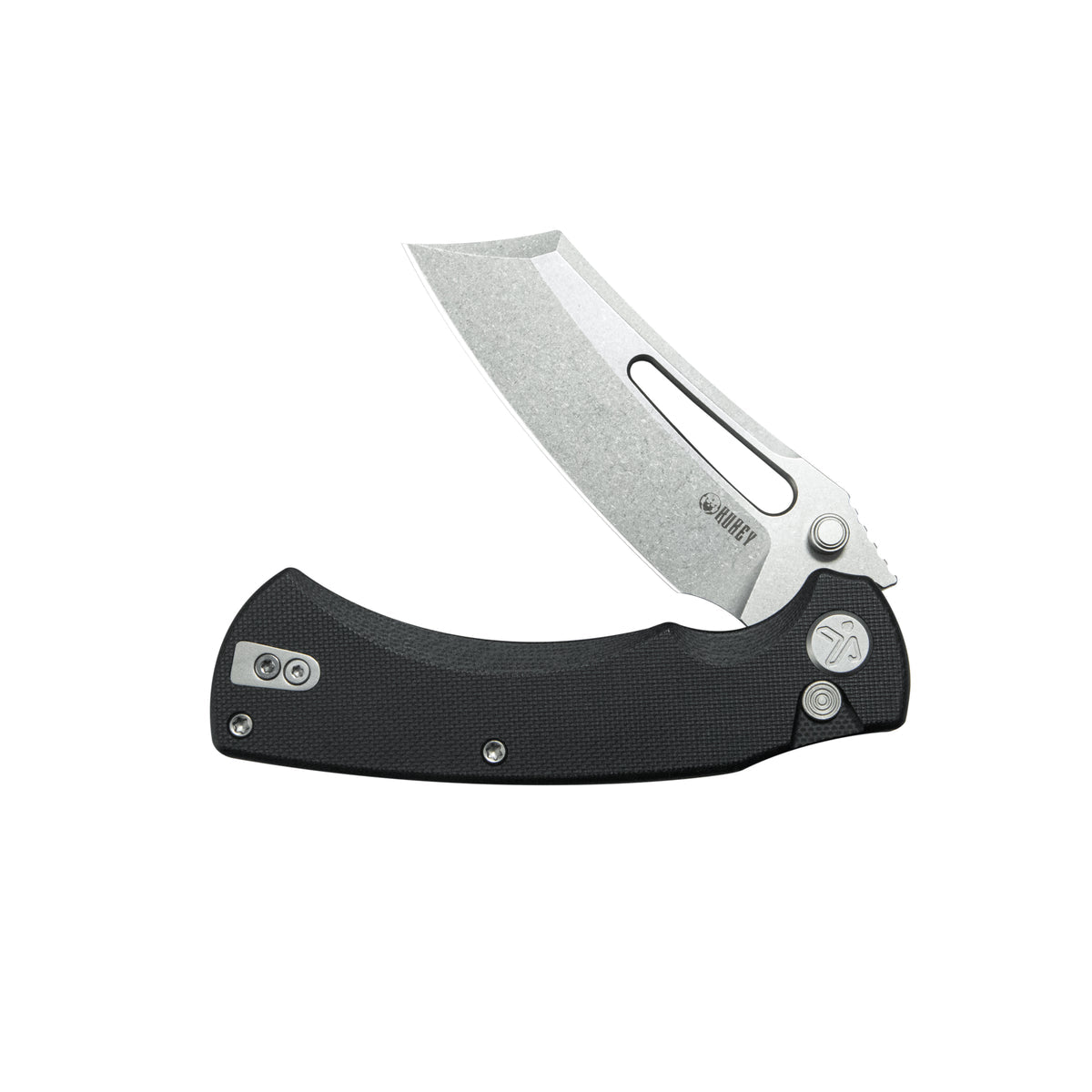 Kubey Dheo EDC Folding Knife Black G10 Handle 3.15" Beadblast 14C28N KU378A