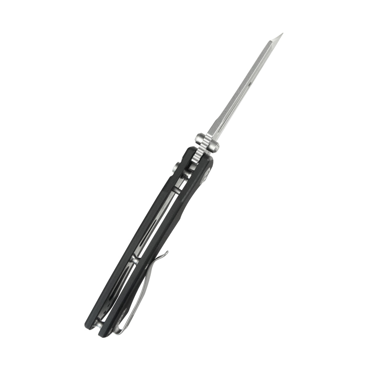 Kubey Dheo EDC Folding Knife Black G10 Handle 3.15" Beadblast 14C28N KU378A