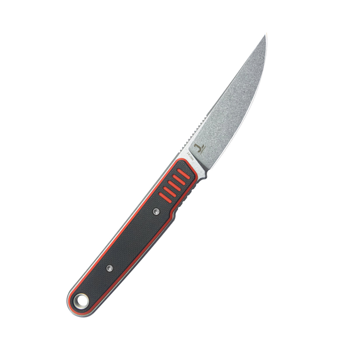 Kubey JL Kwaiken Fixie Fixed Blade Knife Red Black G10 Handle 3.11" Beadblast 14C28N KU355A