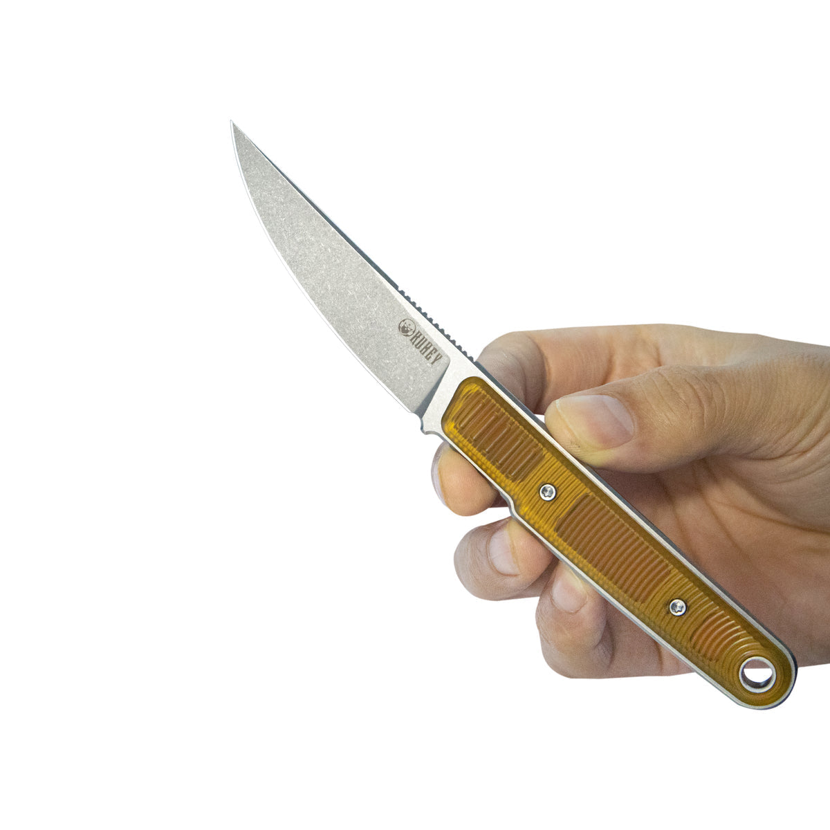 Kubey JL Kwaiken Fixie Fixed Blade Knife Ultem G10 Handle 3.11" Beadblast 14C28N KU355C