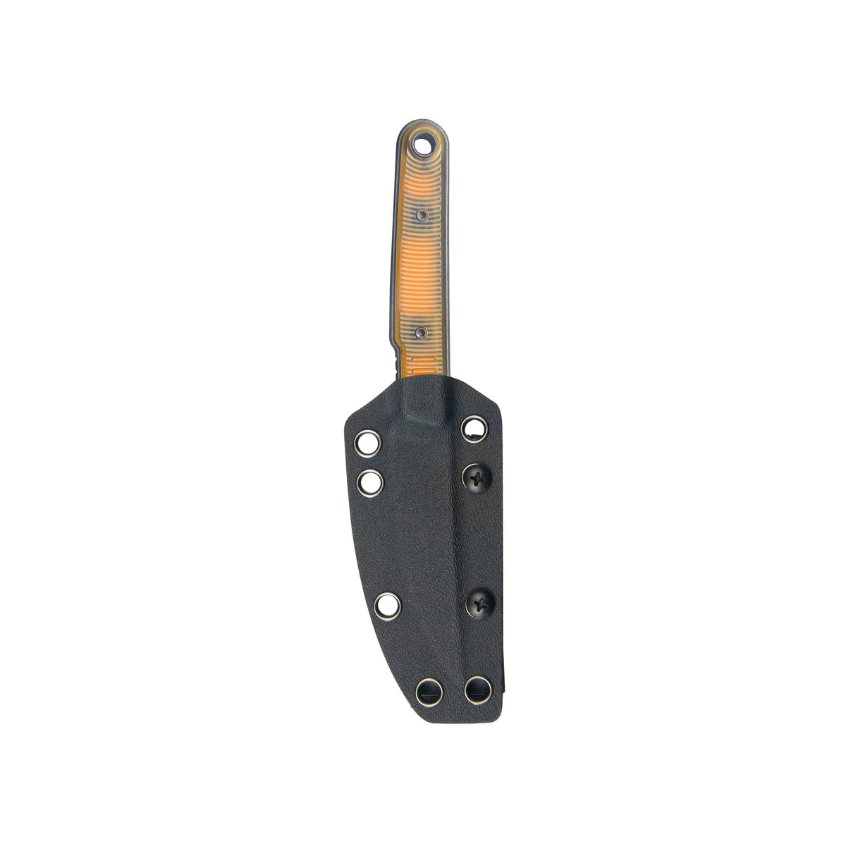 Kubey JL Kwaiken Fixie Fixed Blade Knife Ultem G10 Handle 3.11" Blackwash 14C28N KU355D