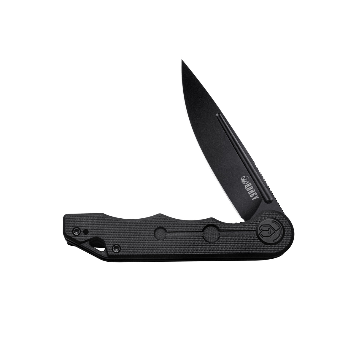 Kubey Mizo KUB312B Linerlock Folding Knife – Black G10, D2 Blade