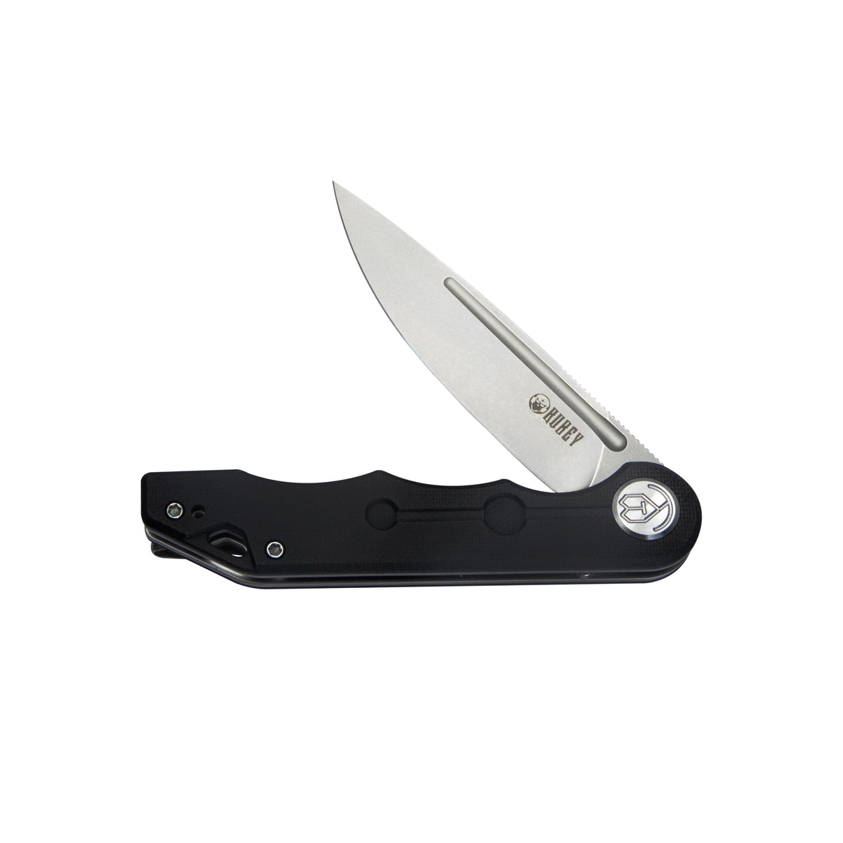 Kubey Mizo KUB312A Linerlock Folding Knife – Black G10, D2 Blade