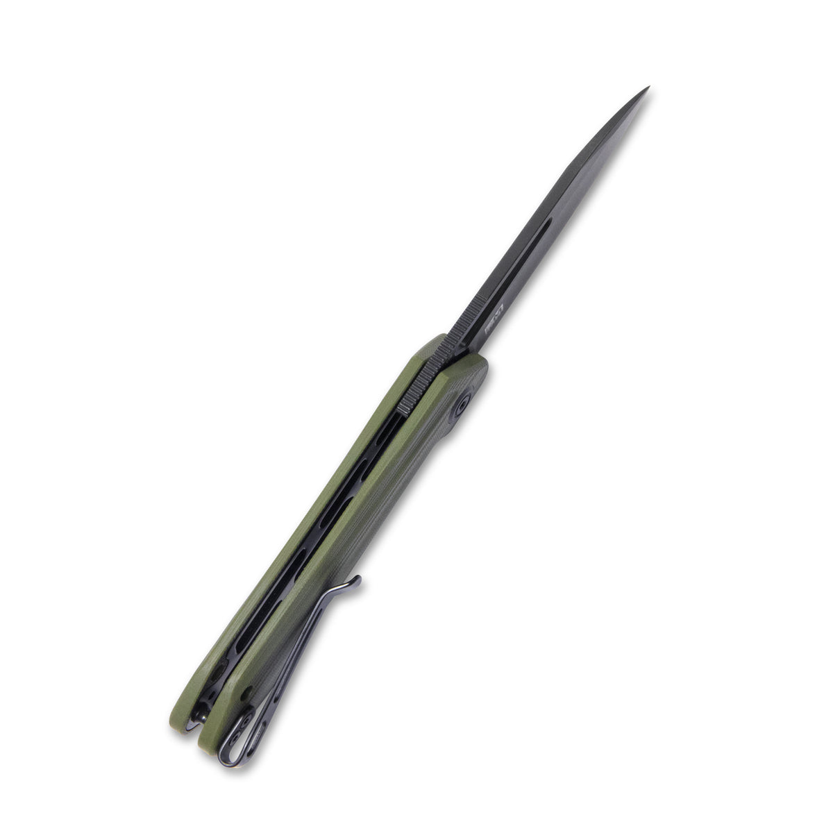 Kubey Royal KUB321F Folding Knife – Black/OD Green G10, 2.99″ D2 Blade