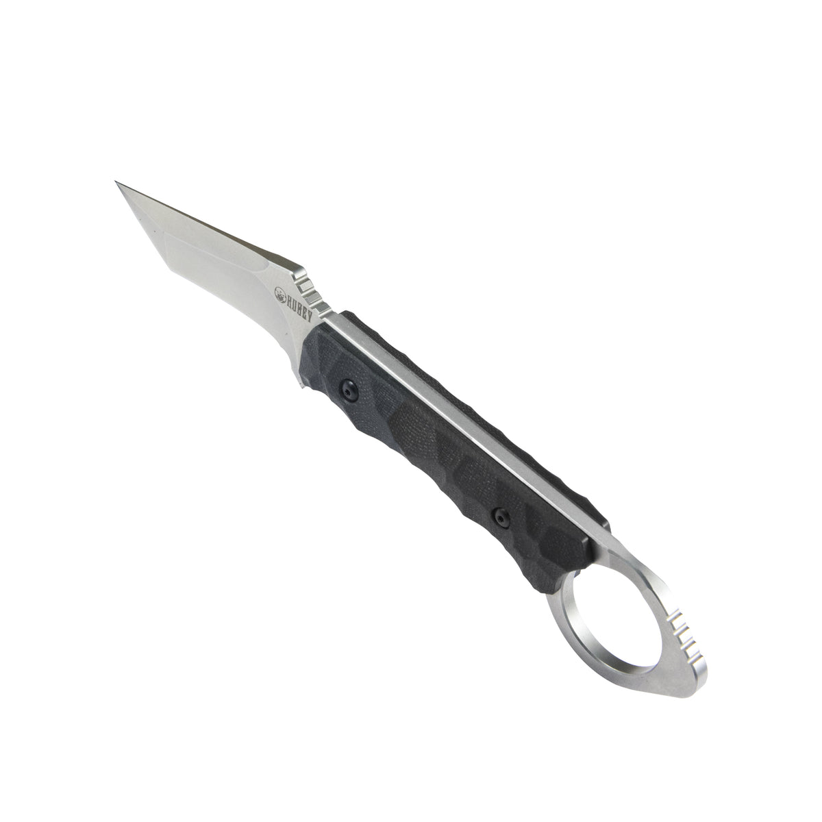 WOLF E-CQC Fixed Blade Knife Black G10 Handle Kydex Sheath 2.76" Satin D2 KU320A