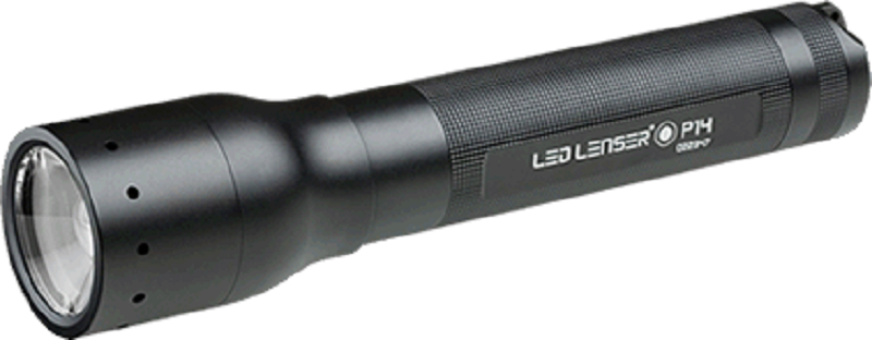LED Lenser P14 185 Lumen 4 x AA Focusable LED Flashlight
