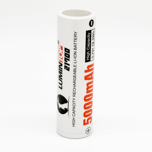 Lumintop 21700 5000mAh Flat Top Battery – 3.7V 18.5Wh Rechargeable