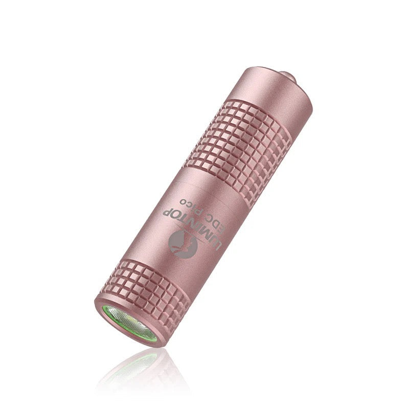 Lumintop EDC Pico Pink – 130 Lumen USB‑C Rechargeable Keychain Flashlight - 10280 Battery