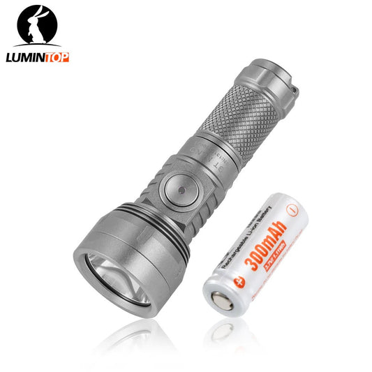 Lumintop GT Nano 3.0 Sandblasted Titanium – USB‑C Rechargeable Mini EDC Flashlight