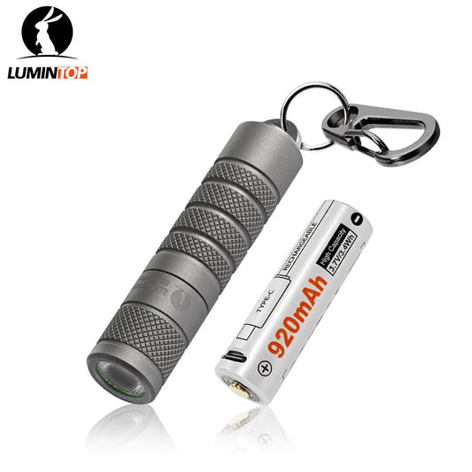 Lumintop Silver Fox Sandblasted Titanium – 760 Lumen Magnetic EDC Flashlight