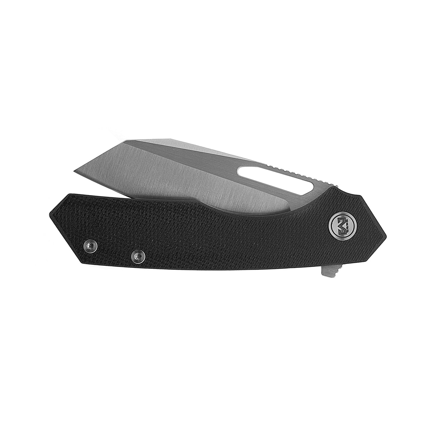M Miguron Keryx Flipper Folding Knife Black Micarta Handle 3.25" Satin 14C28N Blade MGR-813MWBK
