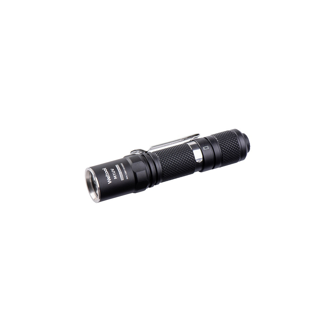 Weltool M1UV 365nm UV black light flashlight front view
