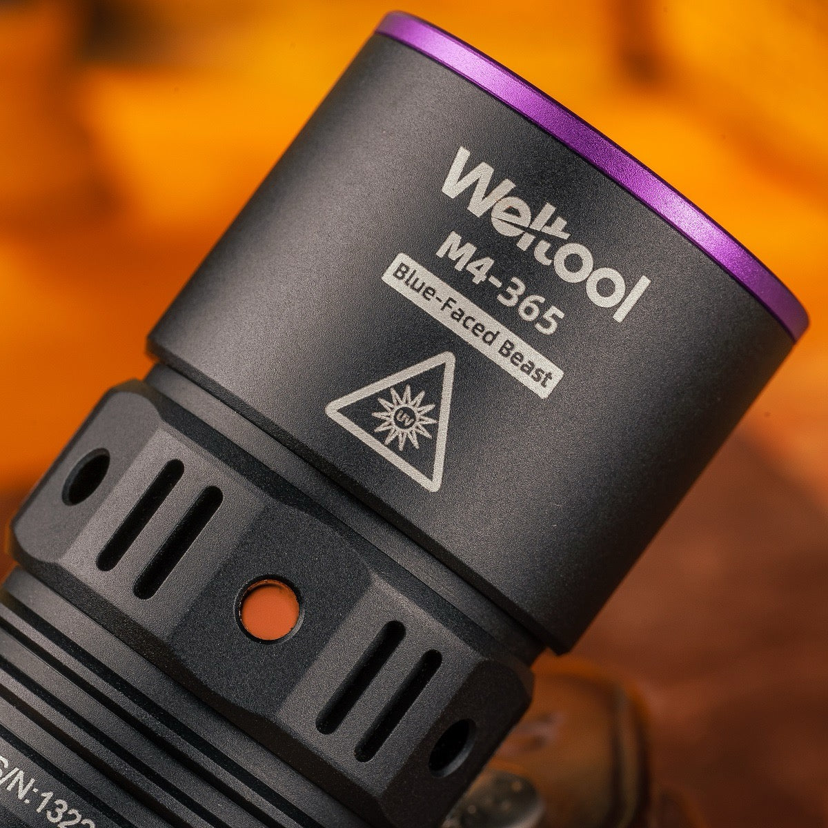 Weltool M4-365 high-power 365nm UV-A LED flashlight