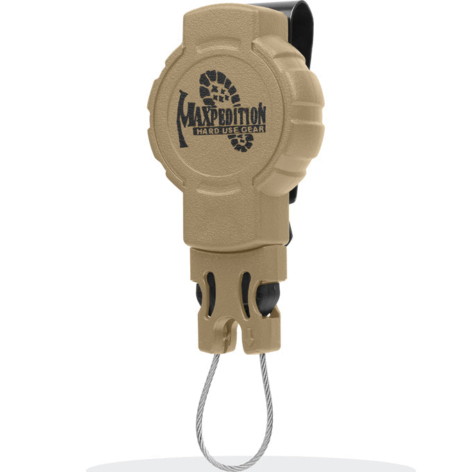 Maxpedition Tactical Gear Retractor Small Clip - Khaki RS3K