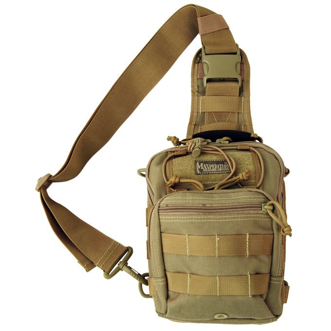 Maxpedition Remora Gearslinger Shoulder Bag - Khaki 0419K